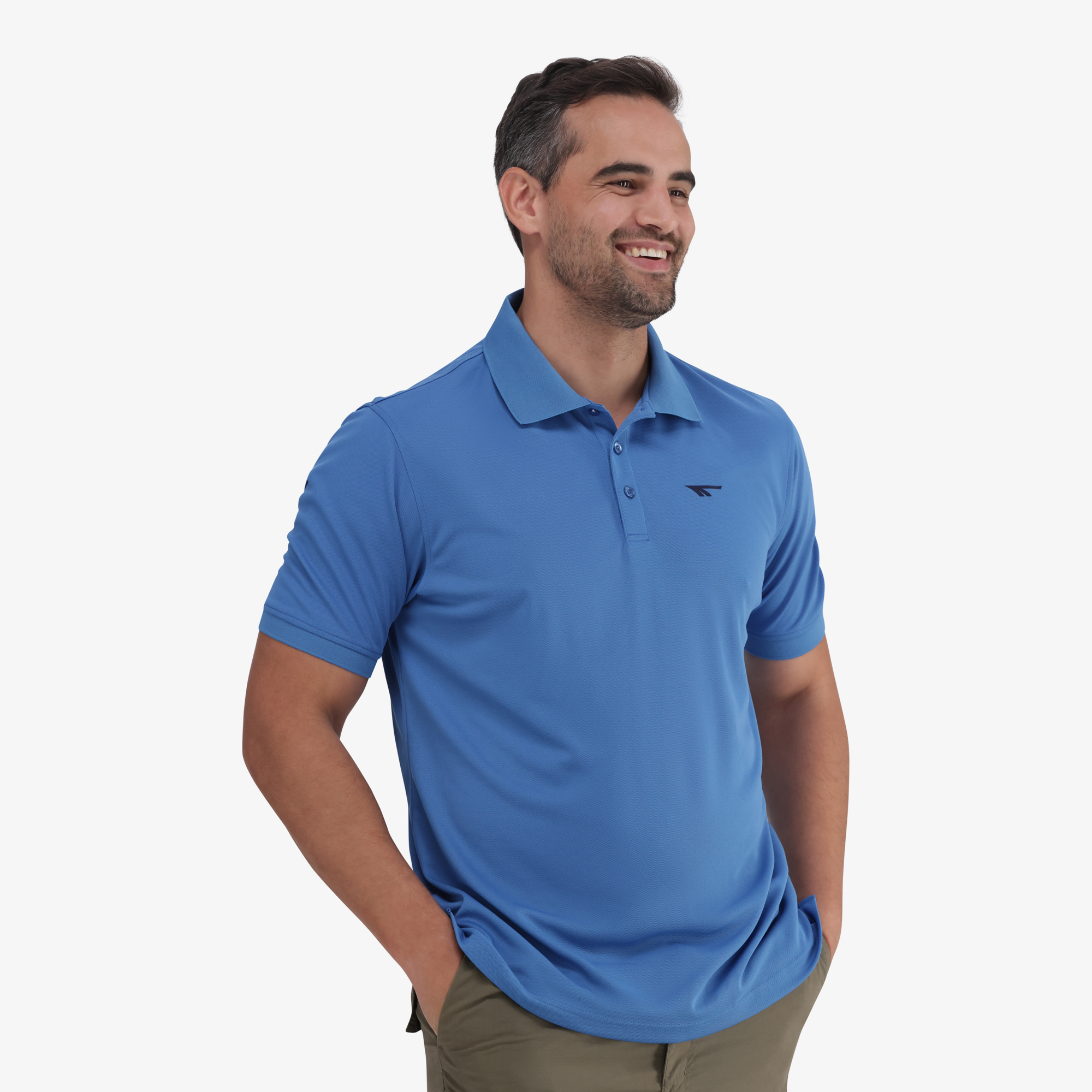 Hi Tec Mens Performance Polo Vallarta Blue S